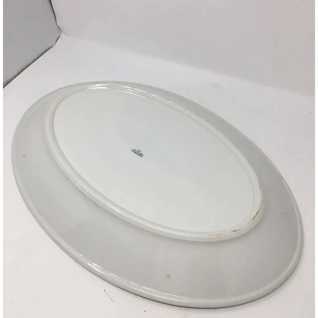 Mid 20th Century Vintage Carr China Co. Large Ironstone Platter For Sale - Image 5 of 9