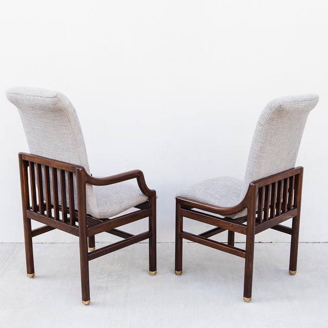 1970s Fully Restored "Scene One" High Back Dining Chairs by Henredon - Set of 6 For Sale - Image 9 of 12