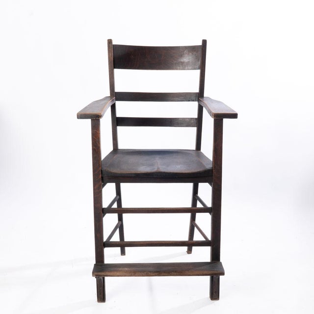 Wood Early 20th Century Pair of Billiard Chairs For Sale - Image 7 of 14