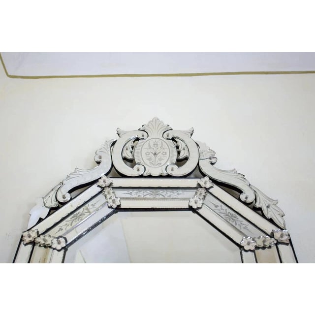 Antique Venetian Octagonal Mirror For Sale - Image 6 of 7