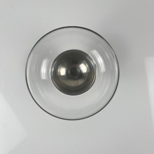 Silver Vintage Dessert Cups in Glass and Metal, 1960s, Set of 10 For Sale - Image 8 of 13