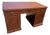 Antique Mahogany Partner Desk Brown Leather Made in England Circa 1880 For Sale