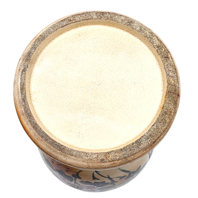 Japanese Satsuma-Style Hand-Painted Vase, Taishō–Early Shōwa For Sale - Image 12 of 12