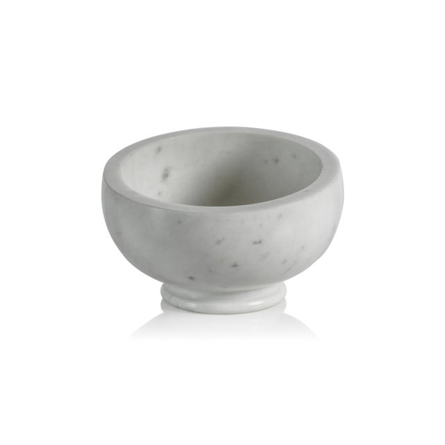 Modern Fulham Tilted Marble Condiment Bowl For Sale - Image 3 of 3