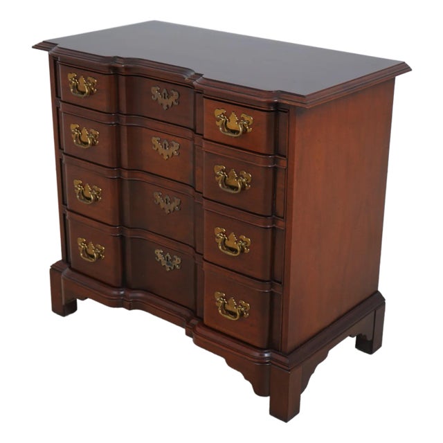 Hickory Chair Co Block Front Mahogany Goddard Chest For Sale