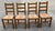 Nice set of four French country ladder back chairs with rush seats!