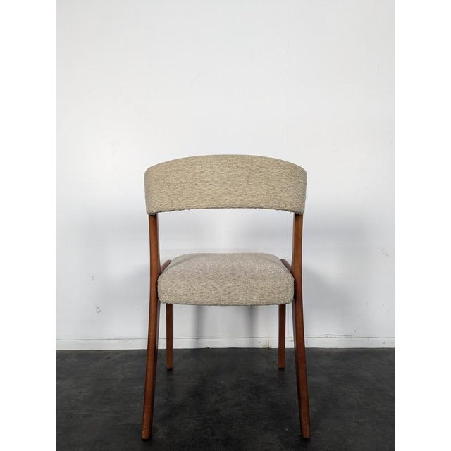 Textile Scandinavian-Style Chairs with Bouclé Upholstery, Set of 8 For Sale - Image 7 of 8