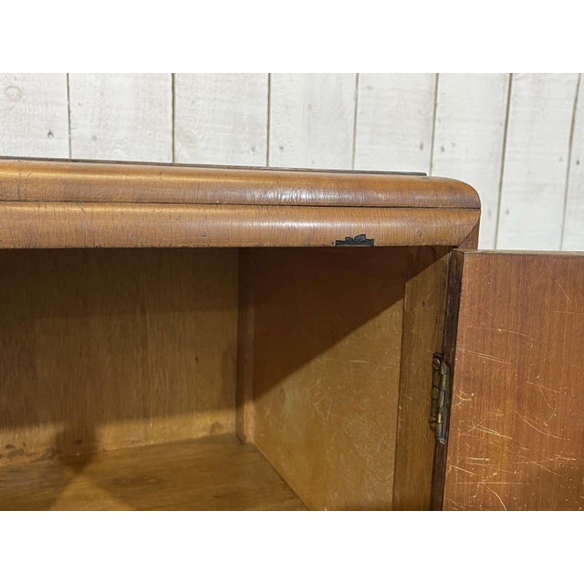 Art Deco English Sideboard in Burr Walnut, 1950s For Sale - Image 10 of 18