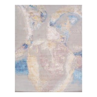 Pasargad Home Modern Abstract Ivory Area Rug, 10' 3'' X 14' 0'' For Sale