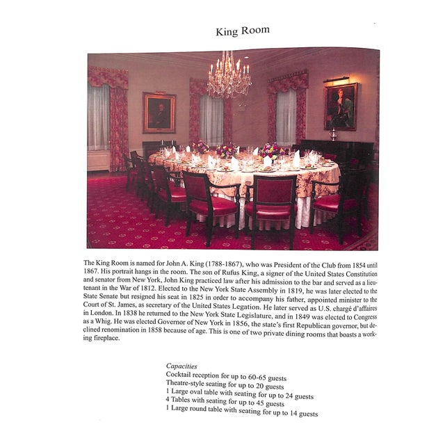 Union Club of the City of New York Event Prospectus For Sale - Image 11 of 17