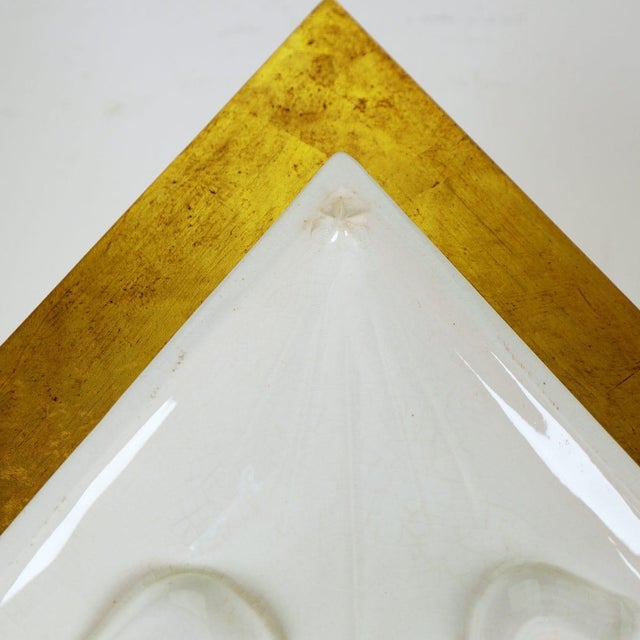 1960s Sphinx Maastricht Ceramic Bas-Relief Painting of the Holy Family For Sale - Image 5 of 11