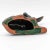 Ceramic Mid 20th Century Blue Mountain Pottery Drip Glaze Blue, Green & Brown Redware Fawn Figurine For Sale - Image 7 of 12
