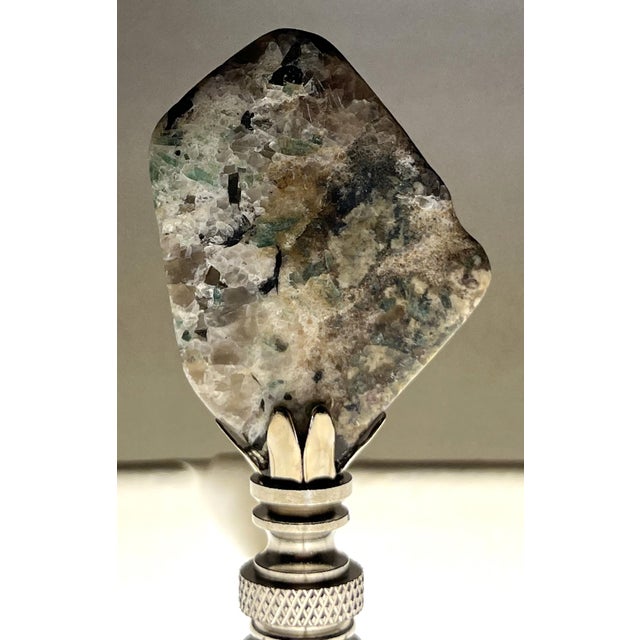 Emerald Quartz Lamp Finial For Sale - Image 4 of 6