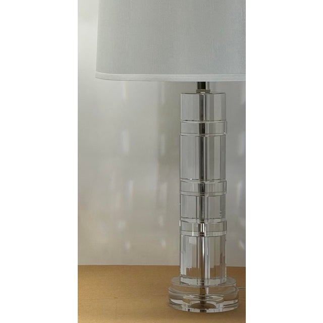 Traditional Ralph Lauren Crystal ‘Brookings’ Lamps - A Pair For Sale - Image 3 of 8