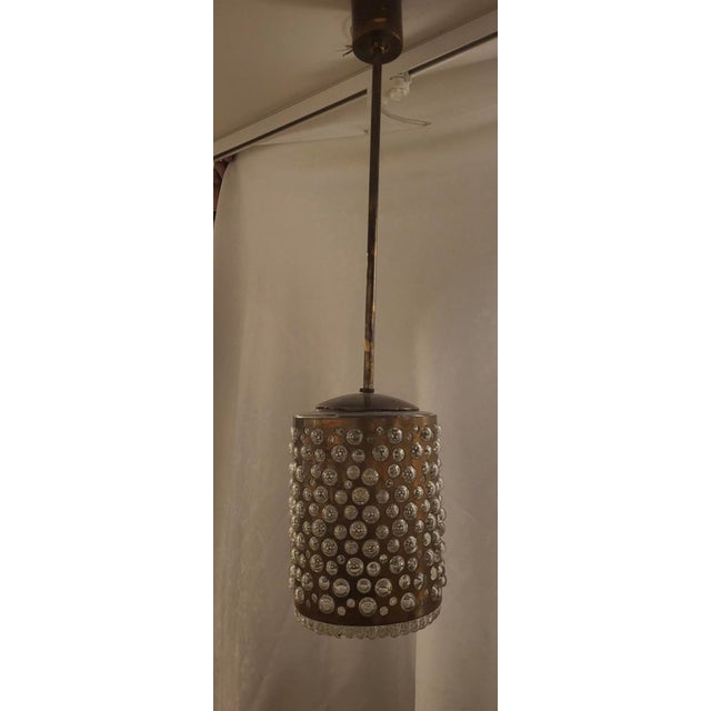 Metal 1950's Rupert Nikoll Hanging Bubble Lamp For Sale - Image 7 of 9