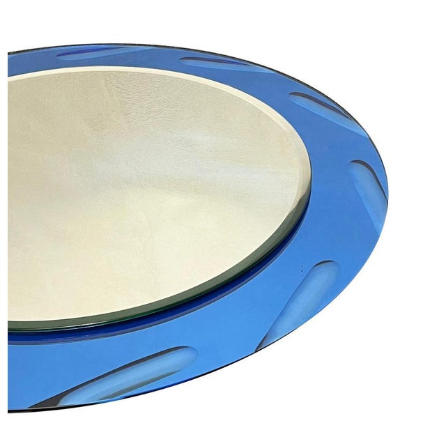 Vintage Wall Mirror from Cristal Art, Italy, 1970s For Sale - Image 4 of 5