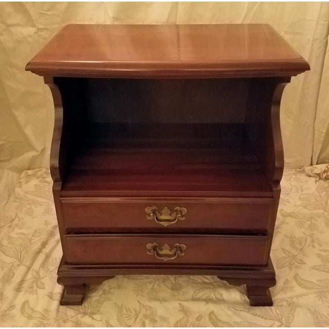 Mid Century Kling Furniture Co. Cherry Nightstand Chairish