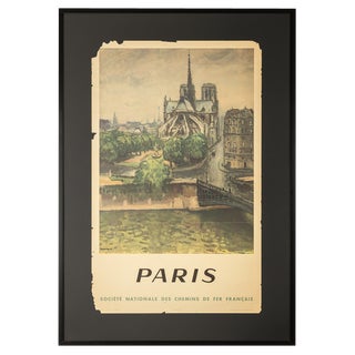French National Railways Notre Dame Poster, 1950s For Sale