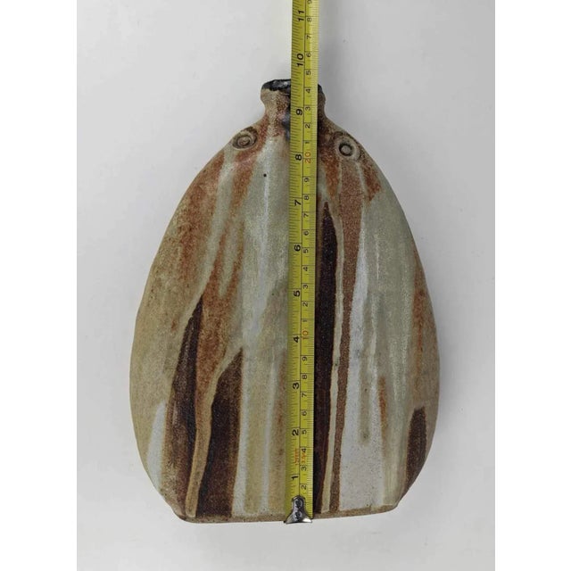 Vintage Andrew Bergloff Mid-Century Modern Pottery Paddle Vase For Sale - Image 4 of 7