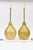 MId Century Modern Murano Glass, Brass and Lucite Bulbous Table Lamps, Restored, 1950's, Italy For Sale - Image 9 of 11