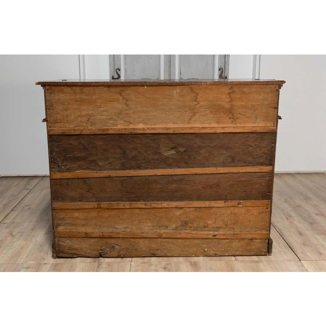 Italian 17th Century Walnut Buffet with Drop Front, Hidden Drawers and Two Doors For Sale - Image 10 of 14