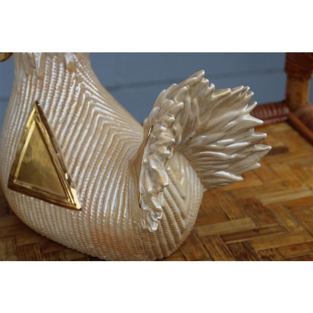 Italian Artist, Decorative Sculptures, 1970, Porcelain & Gold Plating, Set of 2, in Flawless conditions. Designed 1970 to...