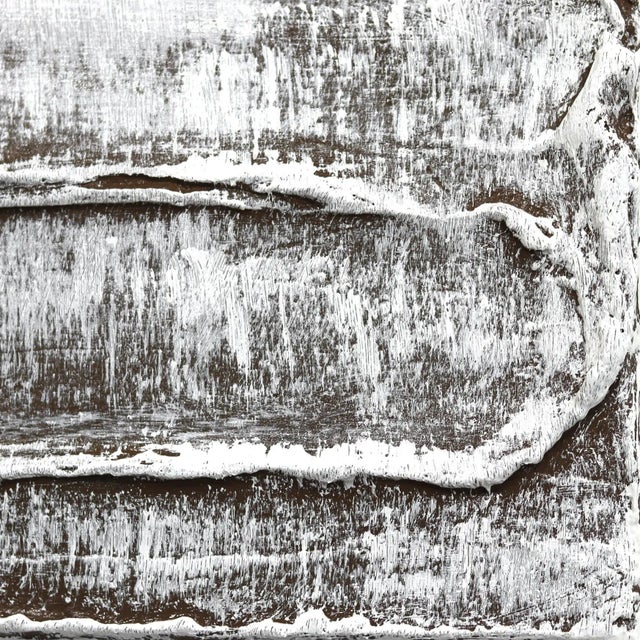 2020s "Deep Textures 007" Contemporary Original Minimalist Mixed-Media Painting by Len Klikunas For Sale - Image 5 of 9