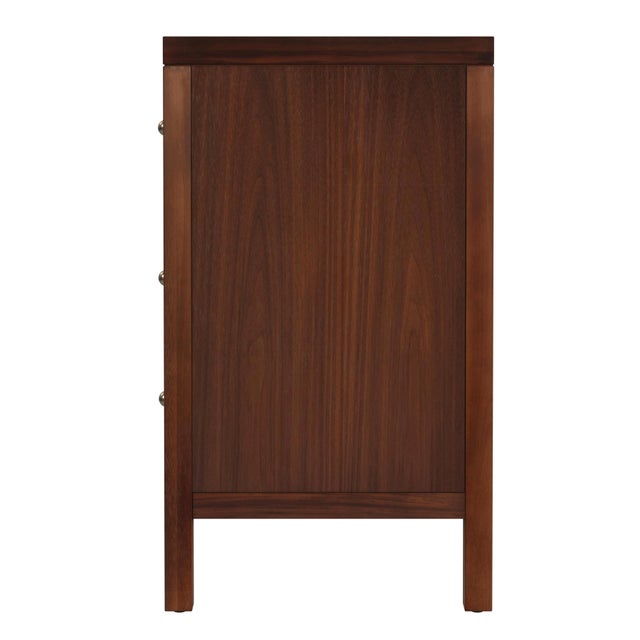 2020s Nora 34 in. W Wood 3 Drawer Chest, Walnut For Sale - Image 5 of 9