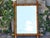 French Faux Bamboo Walnut Mirror with Pierced Corners, circa 1900 For Sale - Image 4 of 12