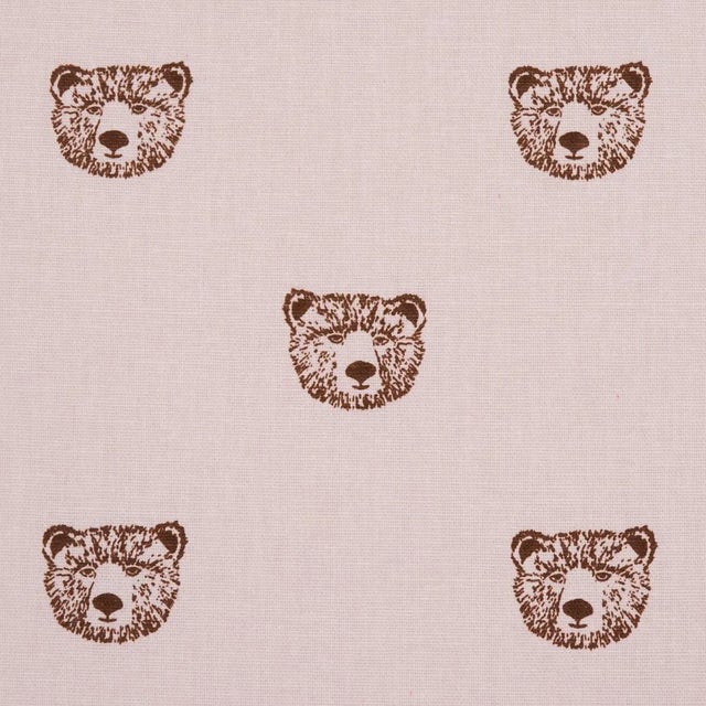Children's Sample - Schumacher x Marie-Chantal Bear High Performance Print Fabric in Blush For Sale - Image 3 of 5