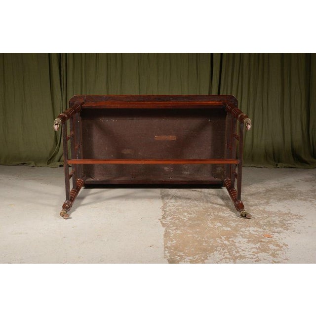 Brown Aesthetic Movement Walnut Library Table from William Richardson of Leeds, 1870s For Sale - Image 8 of 10
