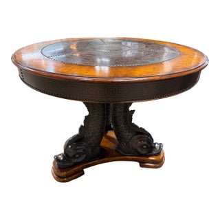 Koi Fish Center Table Attributed to Theodore Alexander For Sale