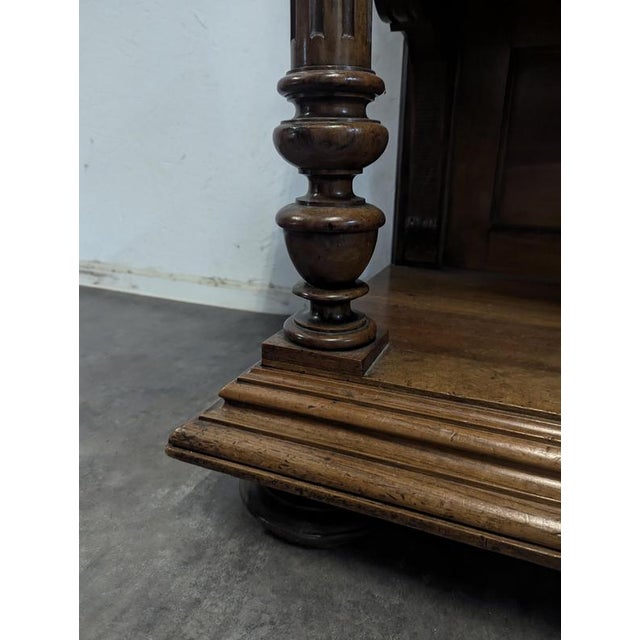 Renaissance Serving Cart in Solid Walnut For Sale - Image 10 of 14