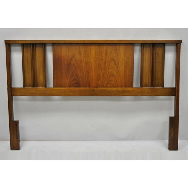 Vintage Mid Century Modern Walnut Full Size Modernist Headboard Chairish