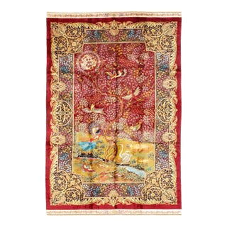 Exquisite Design Paris Palace Fine Power Loom v. Silk Rug For Sale