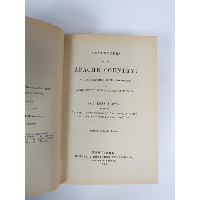 Adventures in the Apache Country: A Tour Through Arizona and Sonora, with notes on the silver regions of Nevada by Ross J....