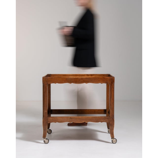 French Oak Bar Cart, Antique, France, Circa 1940 For Sale - Image 12 of 13