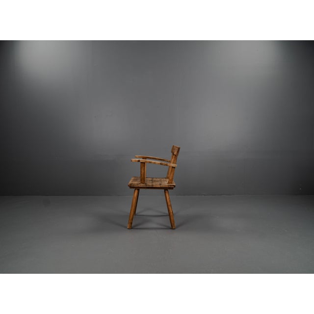 Brutalist 3KP Side Chairs in Oak, 1950s, Set of 4 For Sale - Image 15 of 18