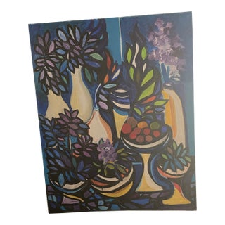 Original Abstract Still Life Oil Painting by Walter Taft Bradshaw For Sale