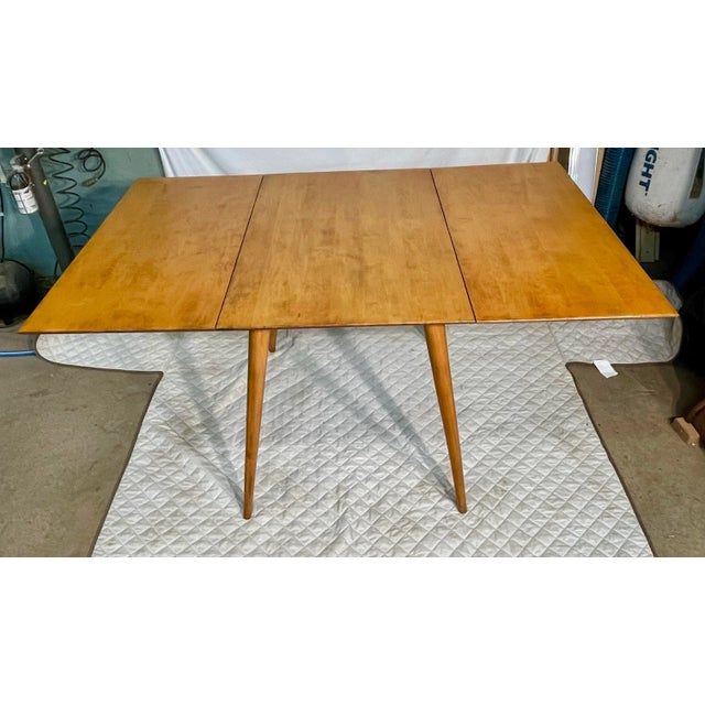 1950s Paul McCobb Planner Group Solid Maple Drop-Leaf Dining Table For Sale - Image 12 of 12