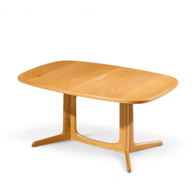 Gudme Mobelfabrik Mid Century Danish Teak Expanding Dining Table With 2 Leaves For Sale - Image 12 of 13