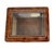 Italian Versace Style Burl & Brass Greek Key Display Curio Vitrine. Italy, 20th Century. For Sale - Image 3 of 8