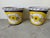Vintage Italian Tuscan Hand-Painted Terracotta Glazed Planters – A Pair For Sale - Image 9 of 12