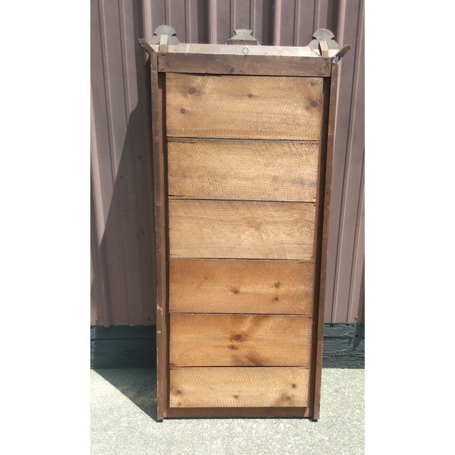 Antique Walnut Victorian Wall Pier Mirror 1880s For Sale - Image 12 of 12