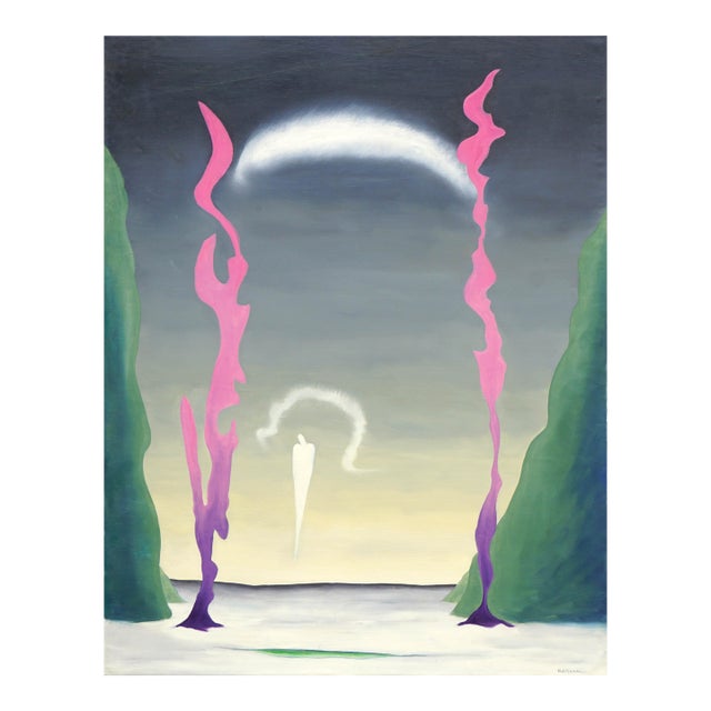 Kumulipo, Source of Life - Mid Century Modern Surrealist Hawaiian Visionary Art by Marguerite Blasingame For Sale