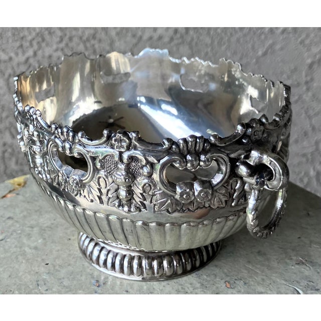 Neoclassical Circa 1980 Elegant Diminutive Neoclassical-Style Decorative Cachepot by f.b. Rogers For Sale - Image 3 of 15