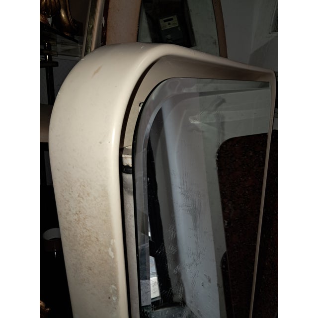 Ivory Dark-Lit Mirror, 1950s For Sale - Image 8 of 10