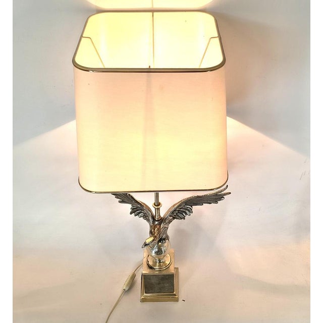 1970s Nikkel Eagle Table Lamps by Loevsky and Loevsky, 1970s, Set of 2 For Sale - Image 5 of 18