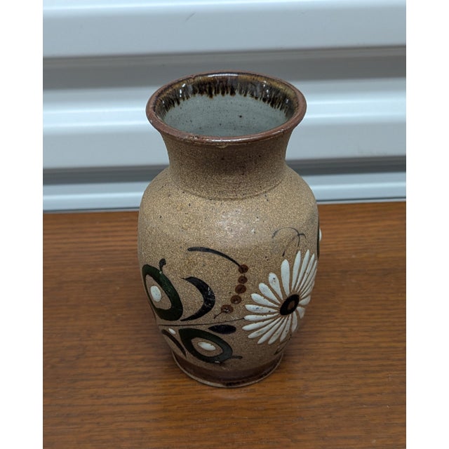 Ceramic Vintage Mid-Century Tonala Pottery Vase For Sale - Image 7 of 9