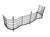 Mid-Century Modern Vintage Brass Fireplace Fender – Federal Regency Serpentine Hearth Guard With Lion’s Paw Feet & Wire Lattice For Sale - Image 3 of 13